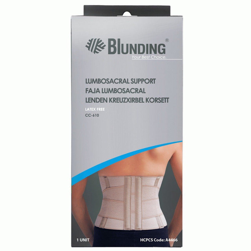 Faja Sacrolumbar Lumbo Sacra Reforzada Lujo Marca Blunding