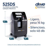 Concentradordevilbiss 5lt+ Tanque Oxigeno 682lt Equipo Comp