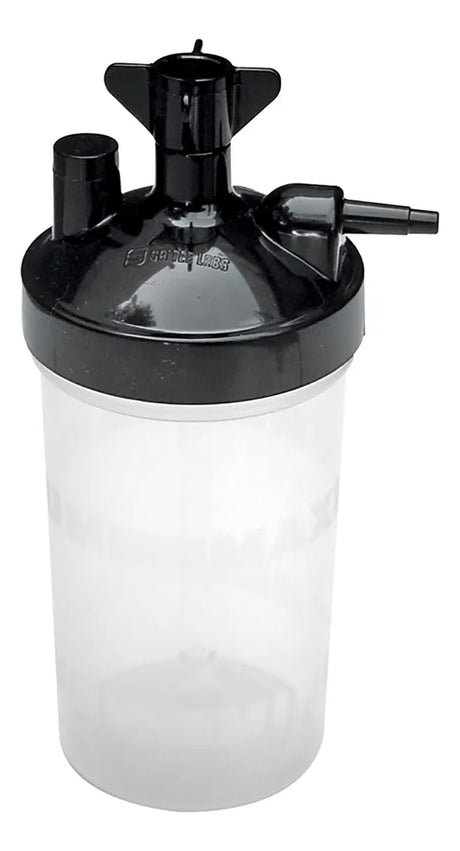 Vaso Humidificador De 35cc Tanques De Oxigeno O Concentrador Antibacteriano Salter Labs Indicador de Agua y Funcionamiento Silencioso