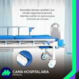 Porta suero telescópico con cuatro ganchos, perfecto para terapias intravenosas y equipos médicos adicionales.