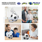 Nebulizador Médico Portátil Silencioso Mascarillas Adulto E Infantil Libre De Látex Balón