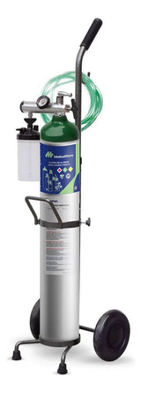 Tanque De Oxigeno 680 Con Carrito Transportador Regulador Canula Vaso