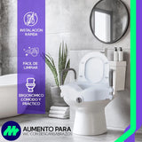 Aumento Asiento Extensión Para Wc Baño Seguro Apoya Brazos