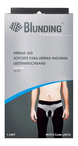 Faja Soporte Hernia Inguinal Blunding Faja Elástica Ajustable Oclusores de Silicona y Cierre de Contacto Seguro