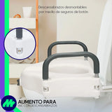 Aumento Asiento Extensión Para Wc Baño Seguro Apoya Brazos