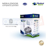 Nebulizador Médico Portátil Silencioso Mascarillas Adulto E Infantil Libre De Látex Gris