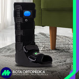 Bota Ortopédica Larga Neumática Walker con Aire Férula Tobillo Ajustable Soporte Médico Suela Antiderrapante Sistema de Balancín
