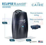 Concentrador de Oxígeno Portátil Sequal Eclipse Hibrido 1 bateria