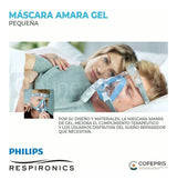Mascarilla Nasal Ajustable Philips Amara Gel para CPAP APAP y BIPAP Confort Superior y Sellado Perfecto para Sueño Reparador