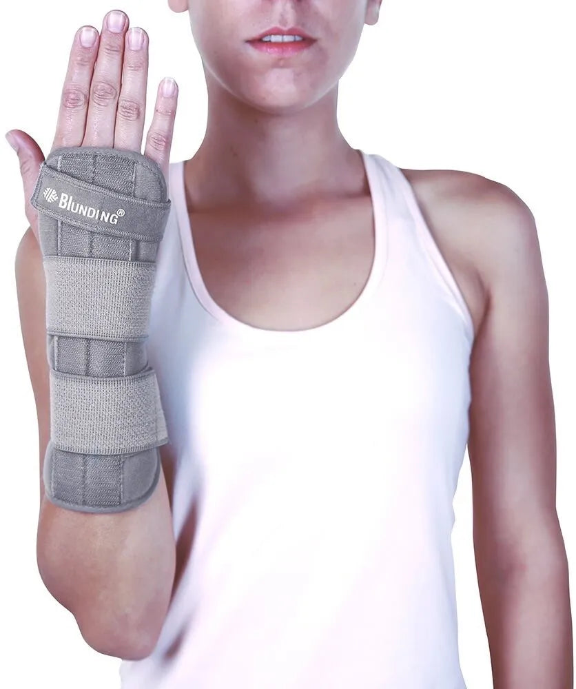 Inmovilizador para Túnel Carpiano Ambidiestro Blunding con Férula de Aluminio Soporte Ortopédico Ergonómico y Ajuste de Lujo Material Hipoalergénico
