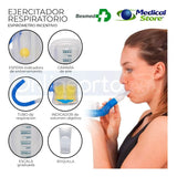 Ejercitador Pulmonar Espirómetro Incentivo Terapia Respiratoria Portátil Indicador Ajustable y Mejora Función Pulmonar