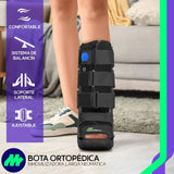 Bota Ortopédica Larga Neumática Walker con Aire Férula Tobillo Ajustable Soporte Médico Suela Antiderrapante Sistema de Balancín