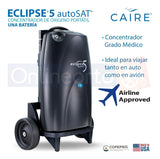 Concentrador de Oxígeno Portátil Sequal Eclipse Hibrido 1 bateria