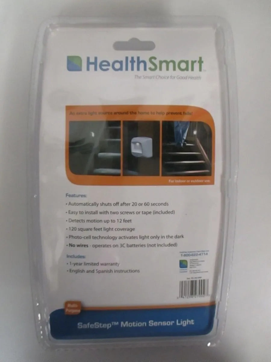 Luz LED con Sensor de Movimiento Safestep Health Smart para Escaleras Pasillos Ultra Brillante Fácil de Instalar Sin Cables  Ahorro de Energía Ideal para Hogar y Oficina