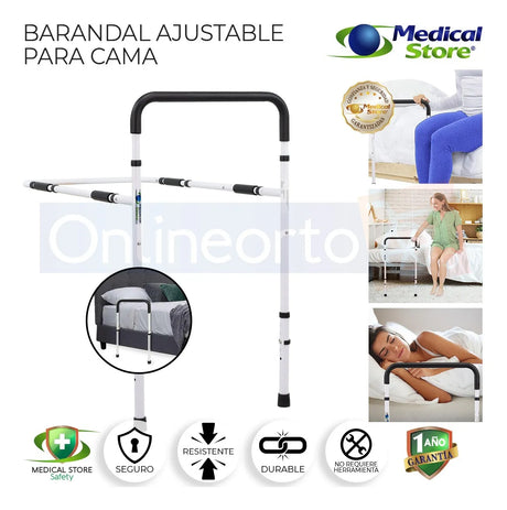 Barandal Auxiliar Para Cama Seguridad Soporte Medical Store
