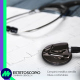 Estetoscopio Médico Contec SC12 Campana Sencilla Ergonomía Profesional Alta Sensibilidad Acústica Uso Clínico en Hospitales y Clínicas