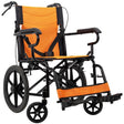 Silla de Ruedas Traslado Plegable con posapiés ajustables y abatibles