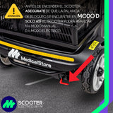 Scooter Eléctrico Para Adultos Mayores 4 Ruedas Con Canasta Ajustable Motor 250w Todo Terreno Plegable