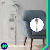 Puño ergonómico diseñado para brindar un agarre cómodo y seguro durante el uso diario.