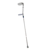 Vista general de la muleta canadiense ajustable con estructura ligera de aluminio y diseño funcional.