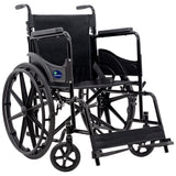 Silla de Ruedas Plegable de Lujo Ortopédica Respaldo Abatible Ruedas Grandes y Accesorios para Movilidad para Mayor Comodidad