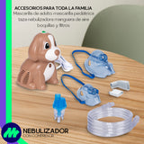 Nebulizador Médico Portátil Silencioso Mascarillas Adulto E Infantil Libre De Látex Perrito