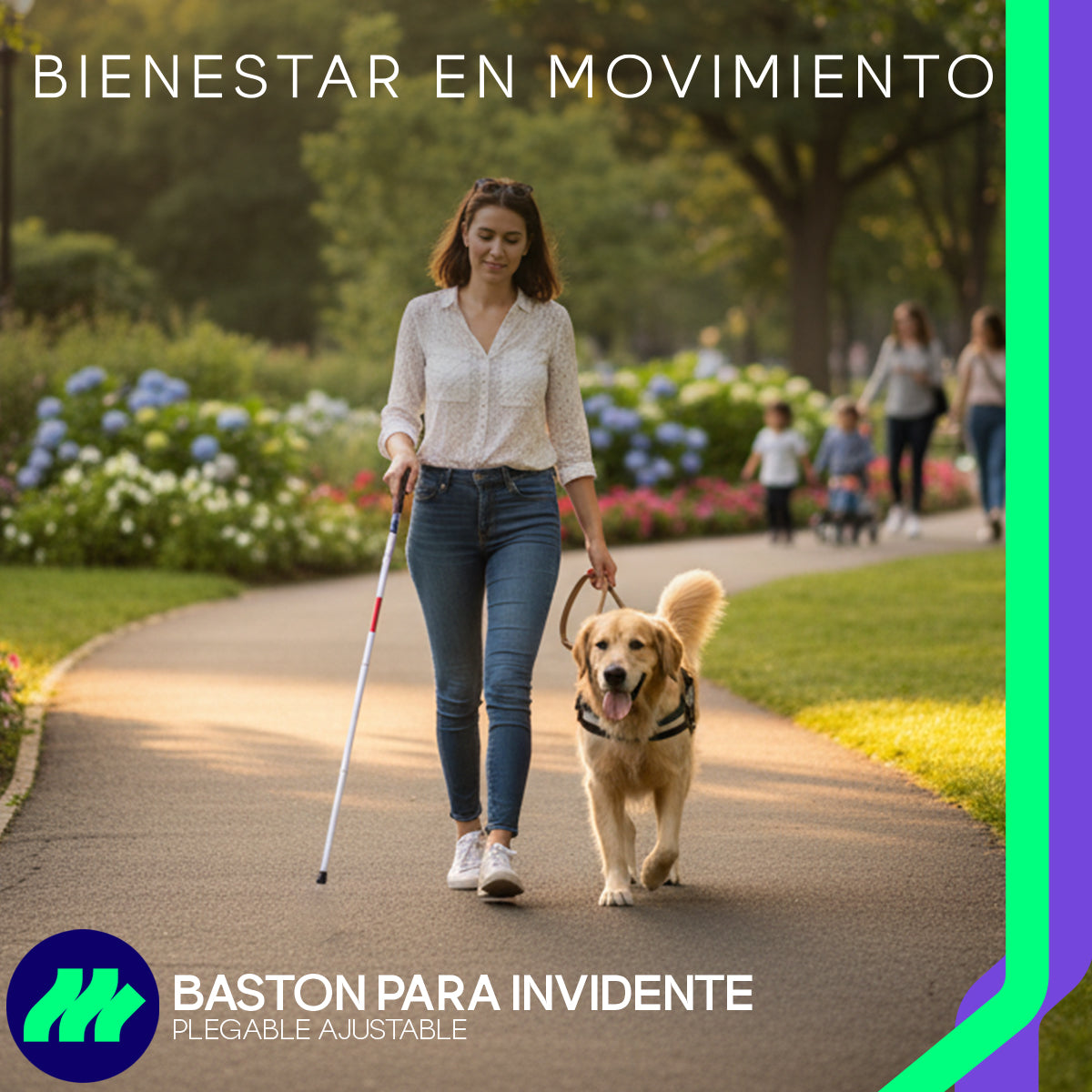 Estructura plegable en 4 secciones que facilita el transporte y almacenamiento en mochilas, bolsos o maletas.