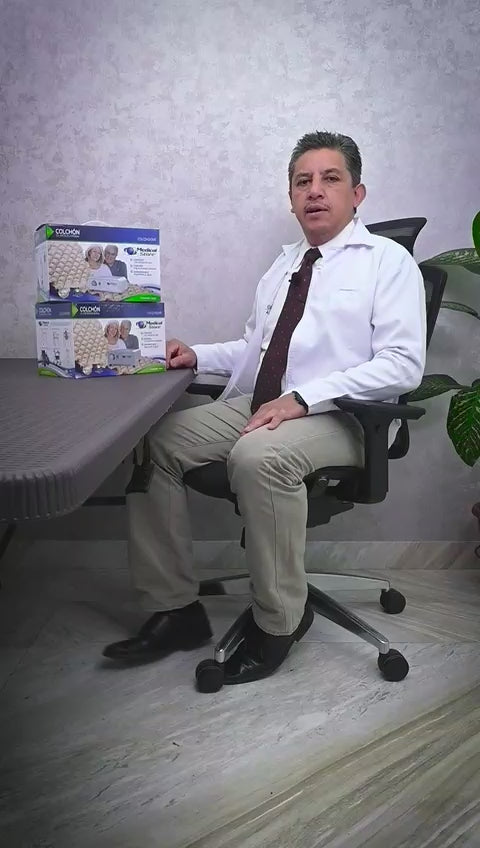 Colchón Antiescaras Antillagas de Aire Presión Alterna Prevención de Úlceras Compresor Ajustable Ultra Silencioso Diseño Ergonómico