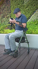 Andadera Ortopédica Rollator Adulto Plegable con Asiento