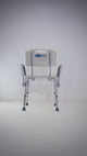 Silla Para Baño Adultos Mayores Con Respaldo Y Asiento Antiderrapante Descansabrazos Ajustable Aluminio Seguridad Rehabilitación Estable Resistente Ligera Práctica